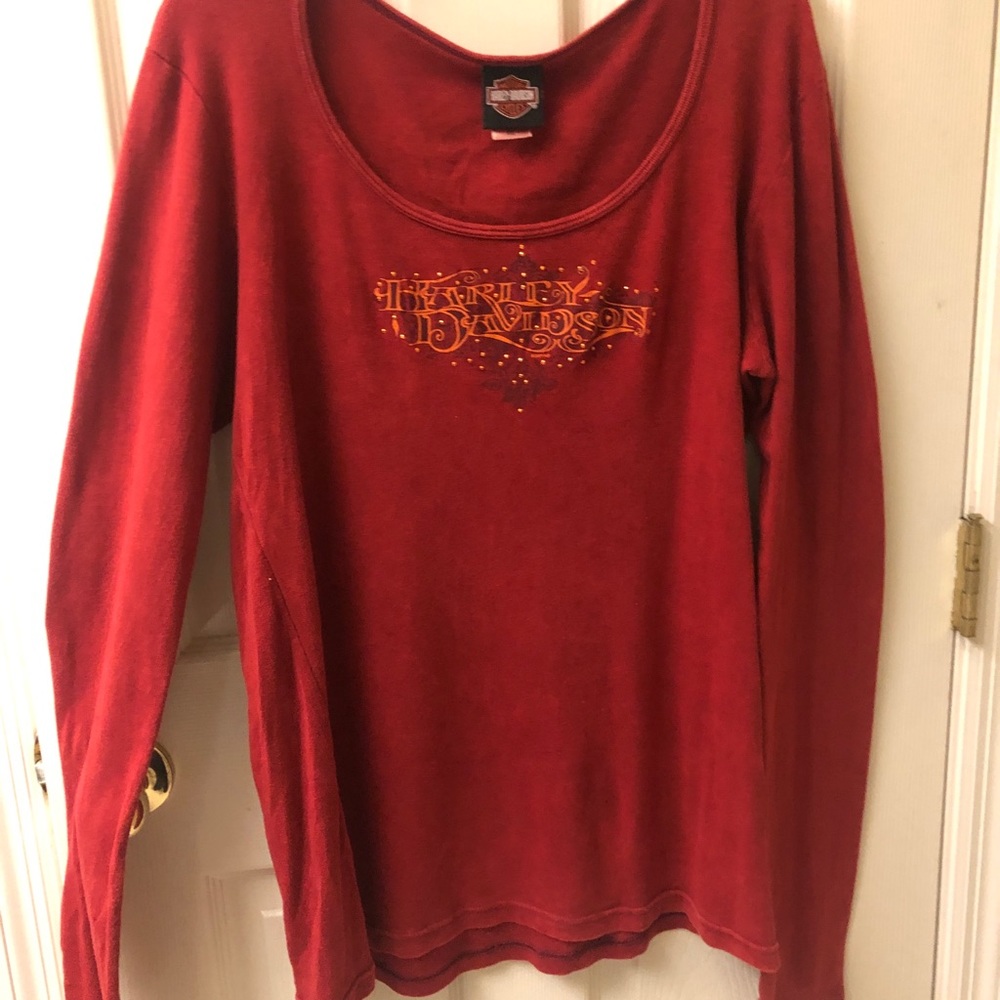 Harley Davidson Long Sleeve Cotton Top